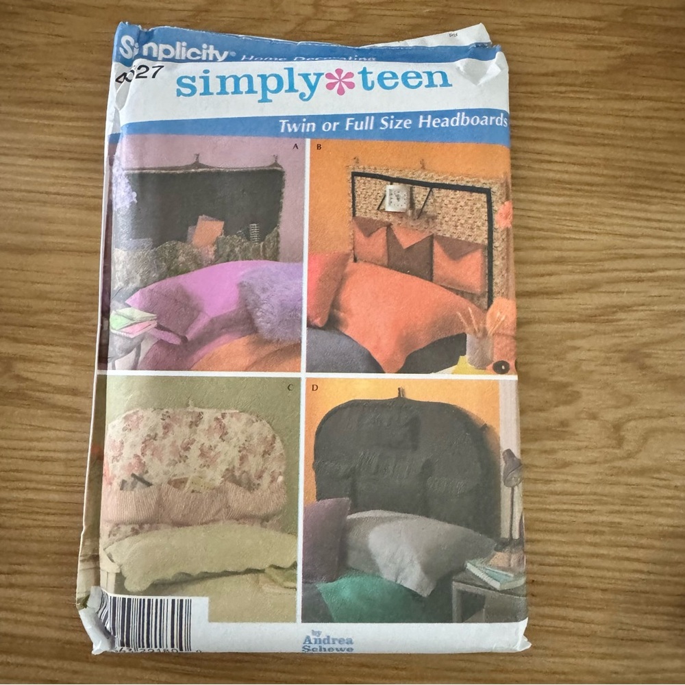 Simplicity Simply Teen Headboard Pattern 4527
